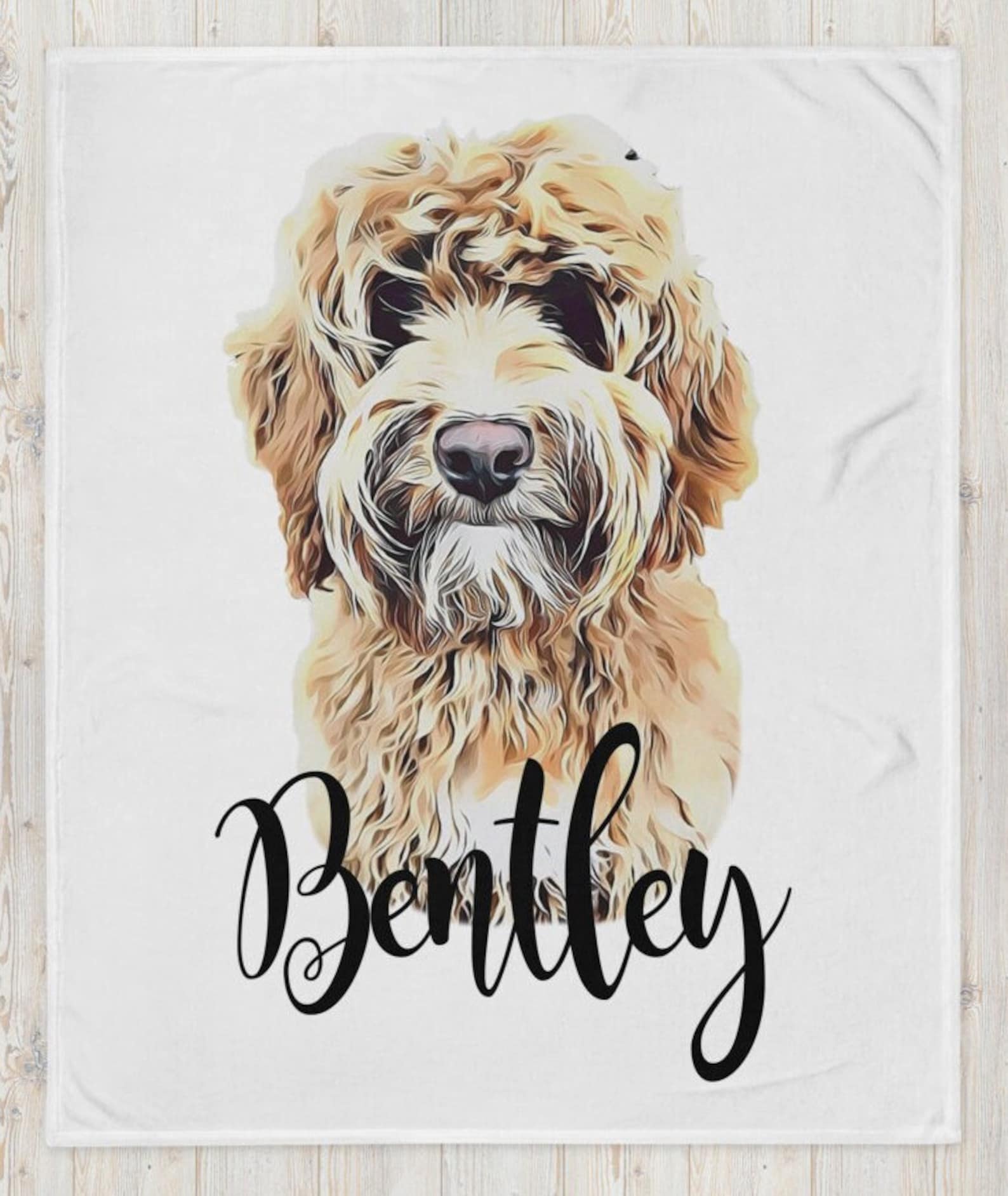 Custom Dog Blanket Personalized Dog Throw Blanket Dog Face Etsy