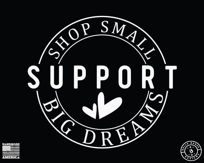 Support small businesses - handmade with love from Bella Badge Designs