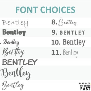 font choices