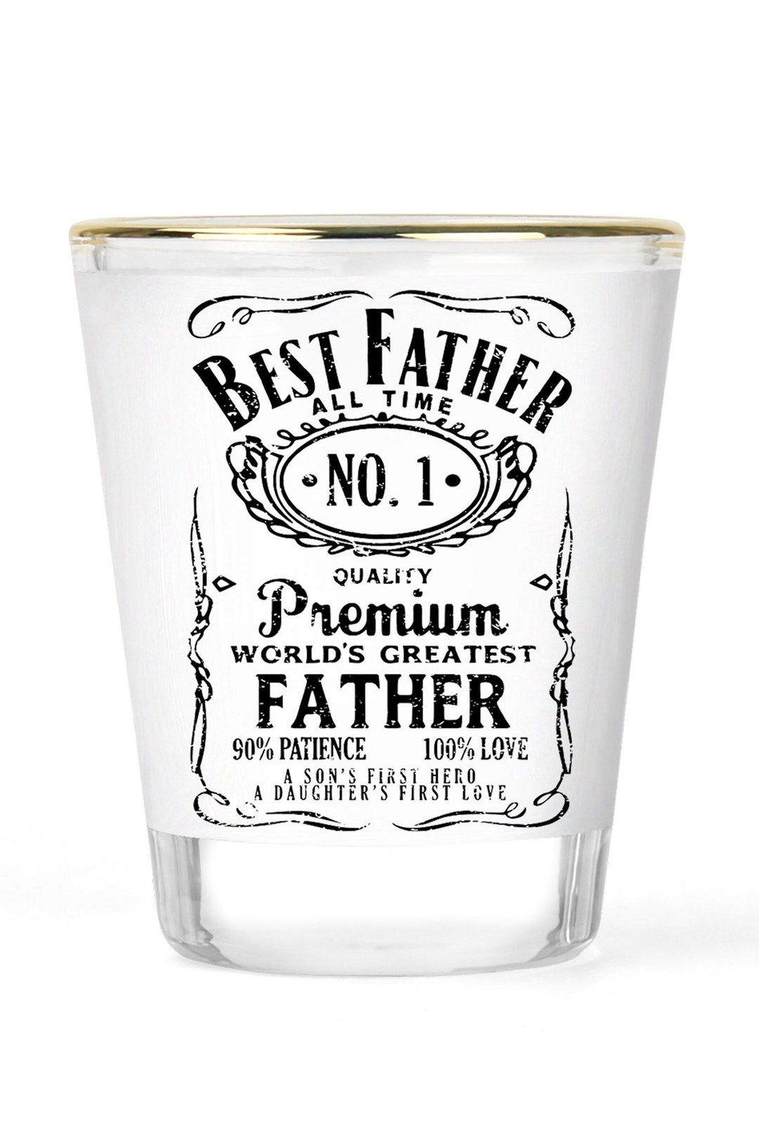 Fathers Gift Father's Day Shot Glass Funny Shot Glass Etsy