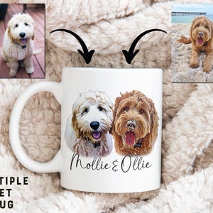Custom Dog Mug, Custom Pet Mug, Personalized Dog Mug, Pet Portrait Coffee Mug, Custom Photo Mug, Dog Mom Gift