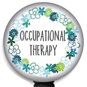 OT Badge Reel - Occupational Therapy Badge Reel - COTA ID Badge Holder - Ota Badge Reel - Therapy Badge Reel - Gift for ot