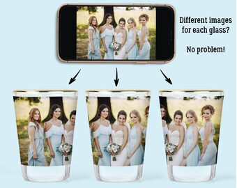 Custom Shot Glasses - Customized Shot Glass - Picture Shot Glasses - Wedding Shot Glass - Personalized Shot Glasses - Birthday Shot Glass