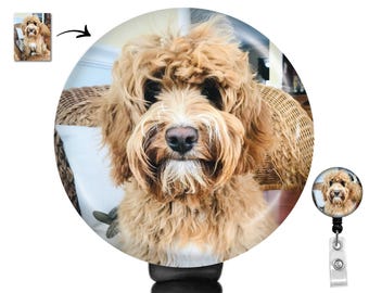 Portatarjetas personalizado para mascotas, portatarjetas personalizado para perros, portatarjetas personalizado con foto, portatarjetas para enfermeras, portatarjetas de identificación con retrato de mascota, regalo para técnicos veterinarios