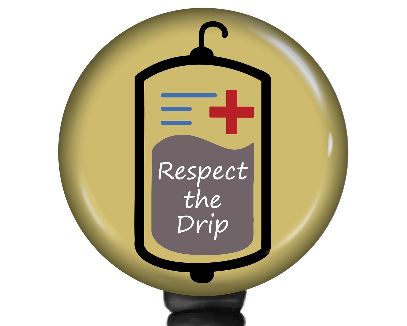 IV Infusion Dialysis Chemo Nursing Badge Reel Respect the Etsy
