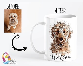 etsy dog mug