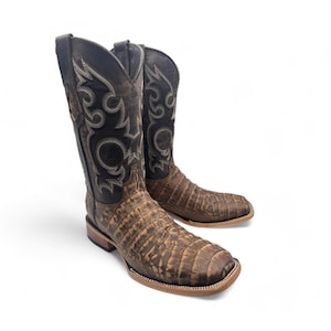 Cowboy Boots Caiman Belly Print