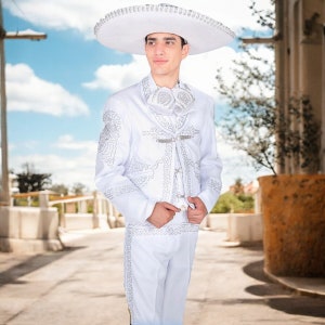 Handcrafted Traditional Charro Suit Outfit Complete Set 72142