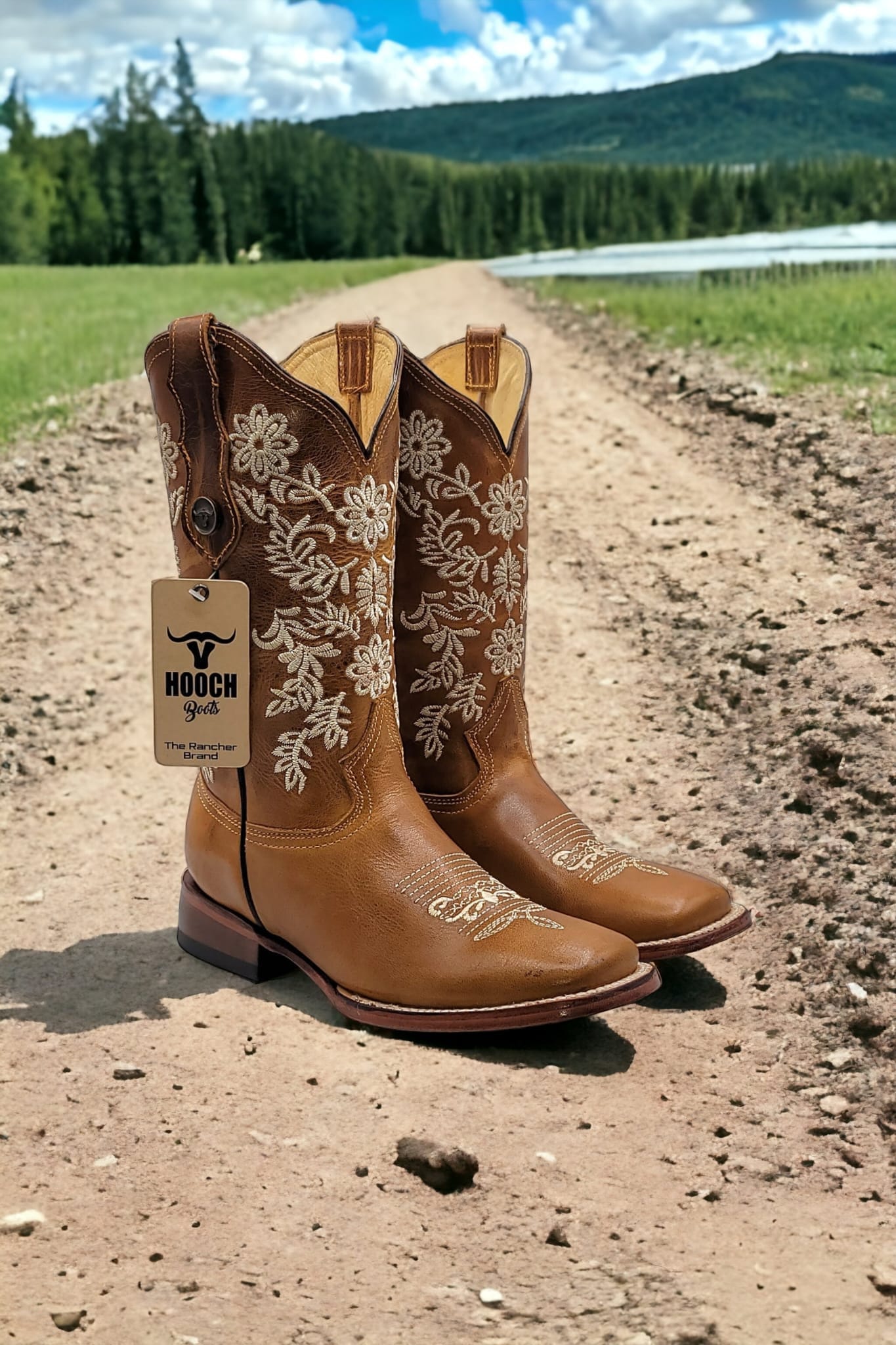 Flower cowgirl boots deals