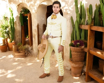 Handcrafted Traditional Gala Charro Suit Outfit Complete Set 72131