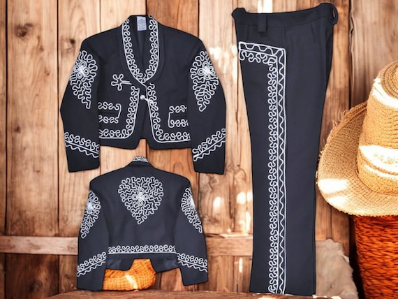 Authentic Handcrafted Kids Charro Outfit - Traditional Mexican