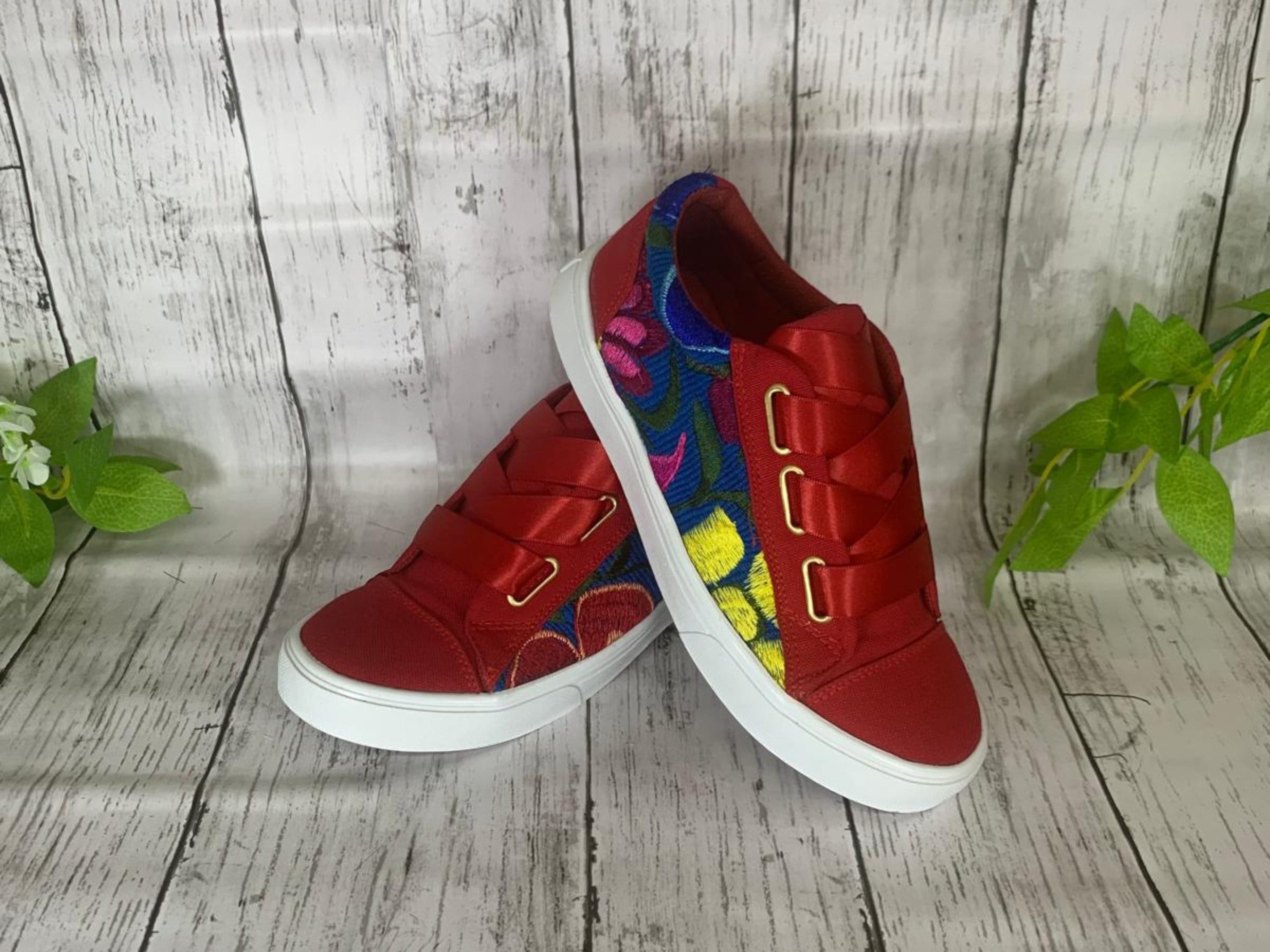 Handcrafted Shoe with Telar Loom Embroidery Mexican Artisanal