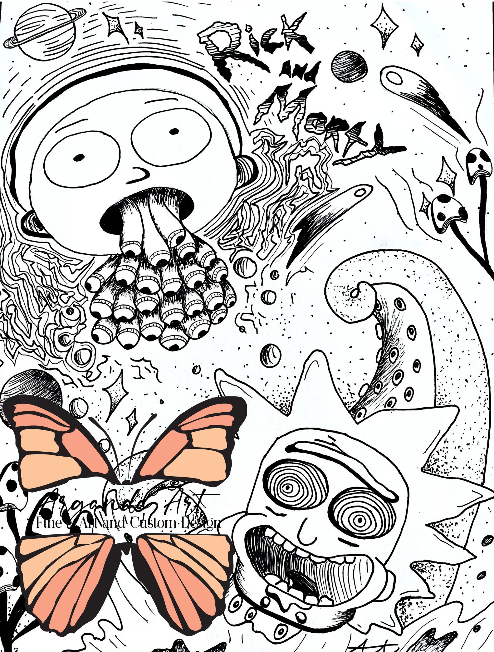 Rick and Morty Art Print - Etsy