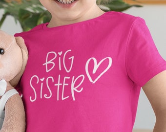 Big Sister T-Shirt, Sister Shirt, Big Sister, Sibling Shirt, Matching Family Shirt