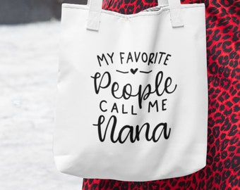 Nana Tote Bag, Mothers Day Gift, Nana Gift, Canvas Tote Bag, Mother’s Day Gift, Gifts For Nana, Grandmother