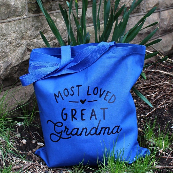 Great Grandma Tote Bag, Mothers Day Gift, Great Grandma Gift, Canvas Tote Bag, Mother’s Day Gift