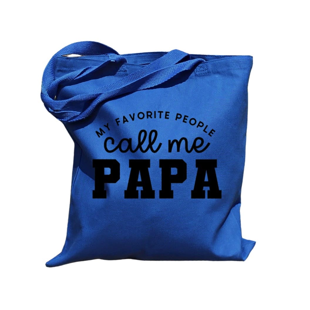 Papa Tote Bag Fathers Day Gift Papa Gift Canvas Tote Bag Etsy