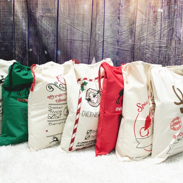 Santa Sack Etsy Canada