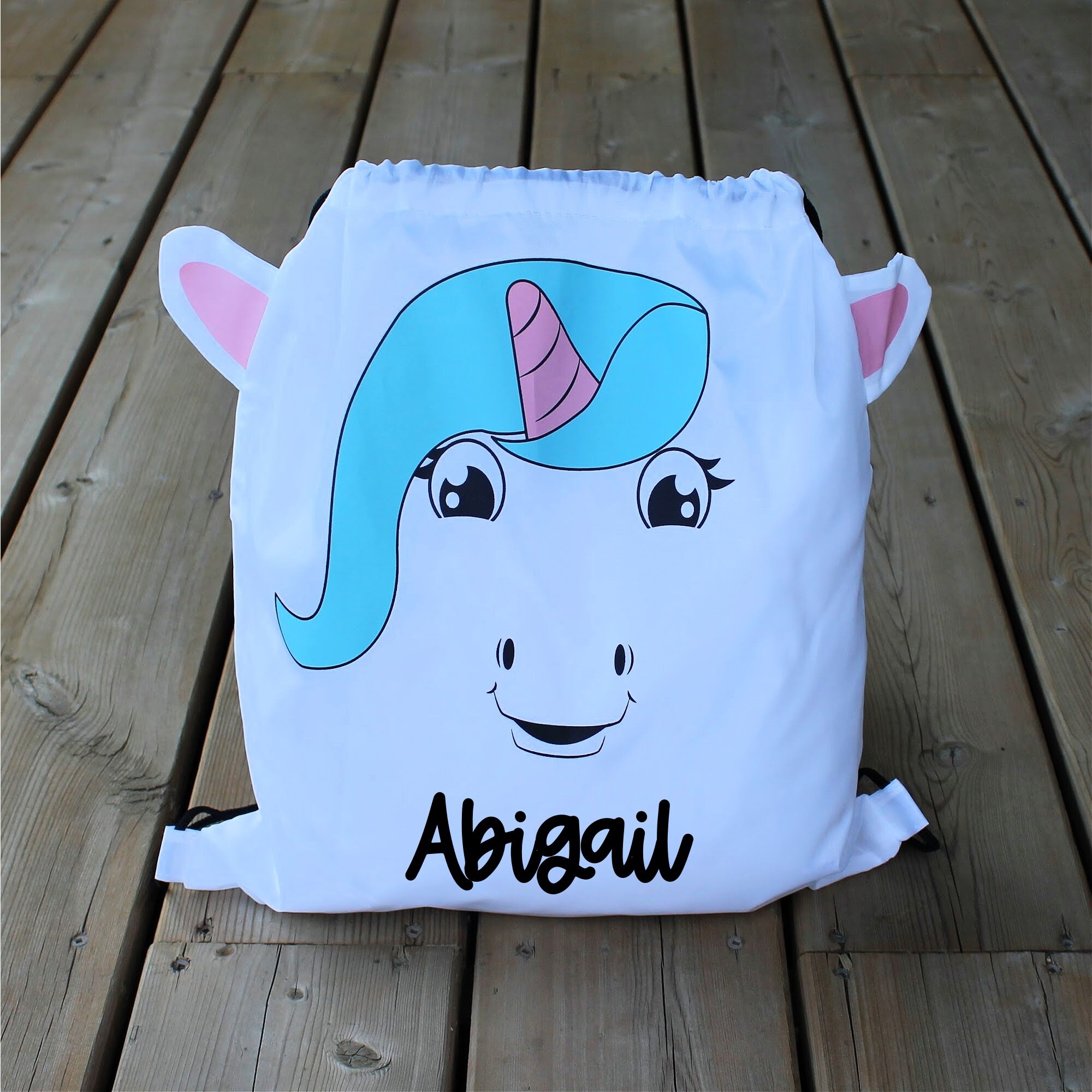Unicorn Drawstring Backpack Backpack Kids Kids Bag Custom Etsy.de
