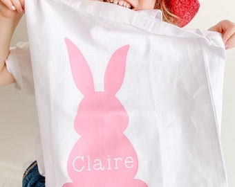 Personalized Easter Bags, Easter Basket, Easter Bunny, Easter Gift, Easter Bag, Easter Hunt Tote, Girls Easter Bag, Boys Easter Bag