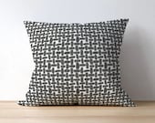 Outdoor Pillow Cover, Gray Lattice, Outdoor Decor, Patio Decor, Outdoor Throw Pillow, Home Decor, Farley Falcon Grey