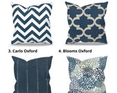 Blue Outdoor Pillow Covers, Blue and White Decor, Outdoor Seating, Patio Decor, Garden Decor, Premier Prints