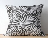 Black Tropical Outdoor Pillow Covers - Black Outdoor Cushions - Black Patio Pillow - Black Patio Decor - Terrasol Savannah Outdoor Black