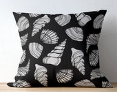 Black Outdoor Pillow Covers - Black Outdoor Cushions - Black Patio Pillow - Beach Decor - Black Patio Decor - Terrasol Maho Black