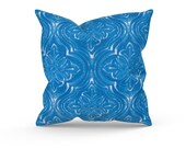Blue Outdoor Pillow Cover, Outdoor Decor, Blue Patio Pillows, Blue Patio Cushions, Premier Prints Atlantic Admiral, Zipper Pillow