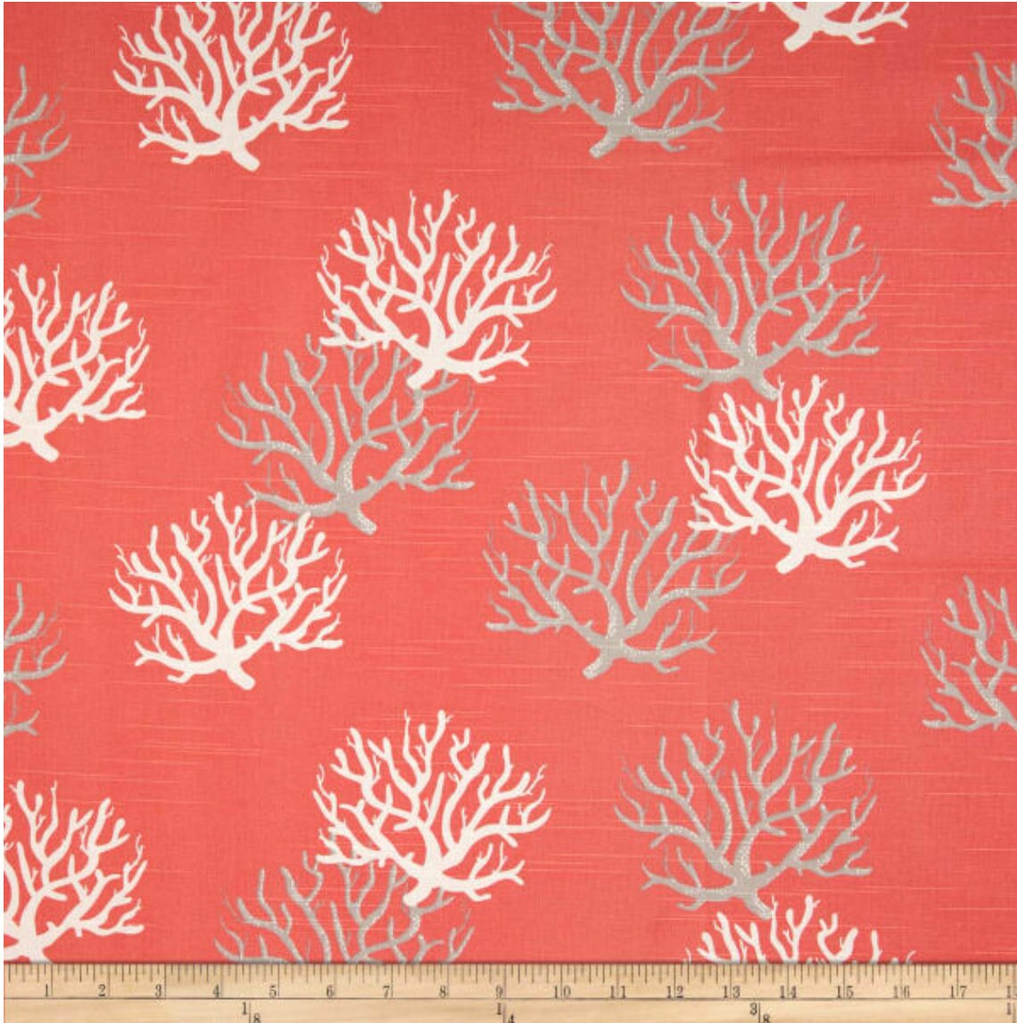 Coral Table Runner Coral Tablescape Coral Table Linens Etsy