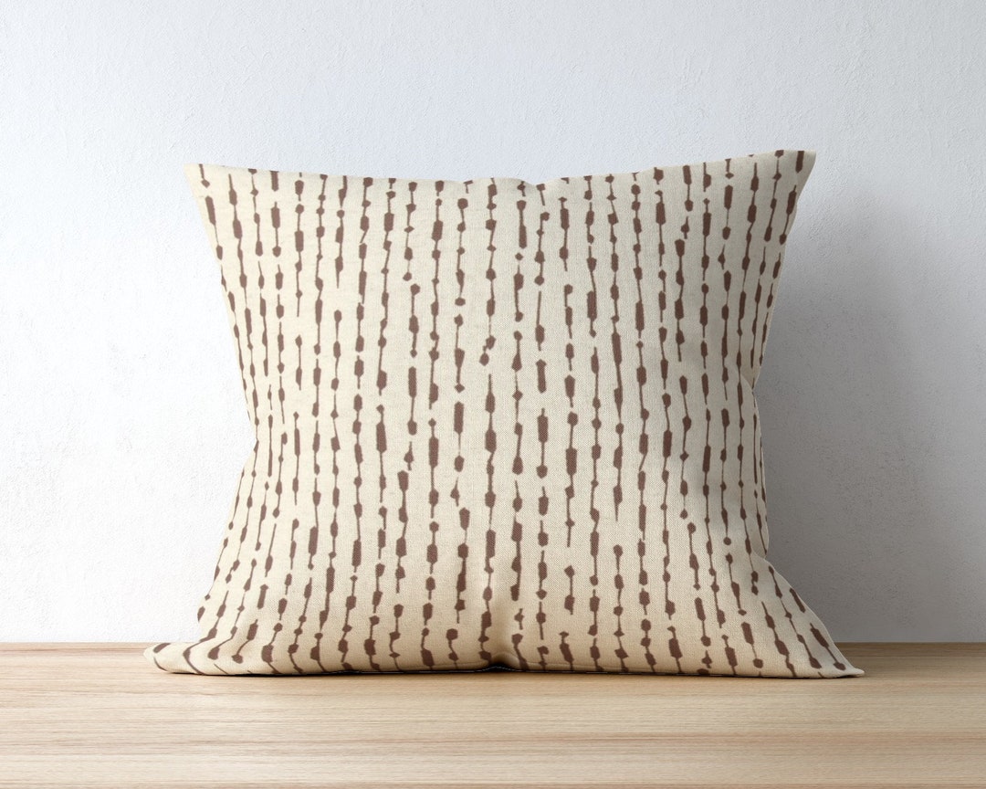 Brown Linen Pillow Cover for Living Room Sofa Accent Pillow Etsy