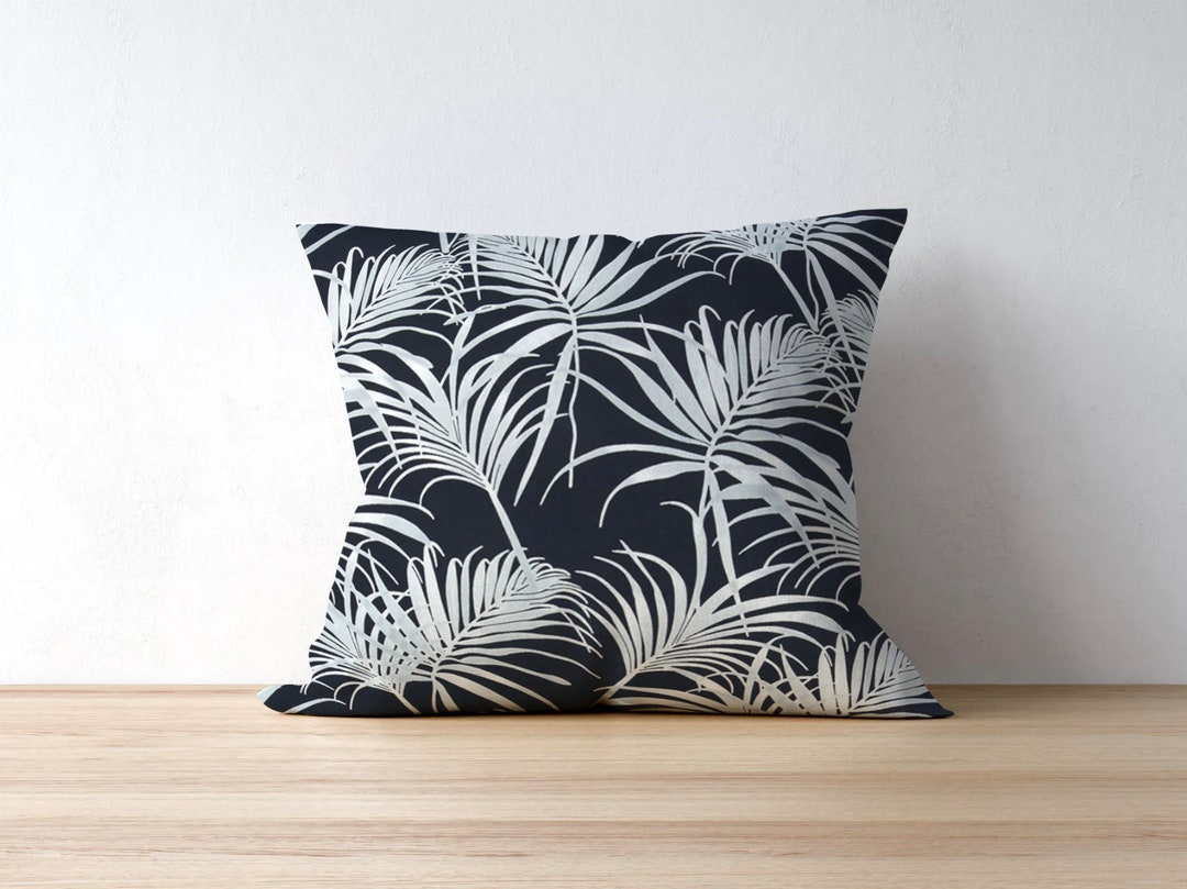 Blue Tropical Outdoor Pillow Cover for Beach House Decor Etsy New Zealand
