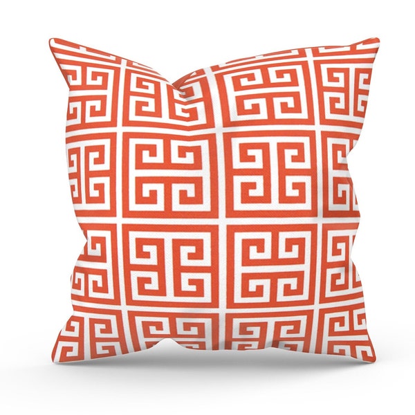 Orange Outdoor Pillow Cover for Outdoor Living Area Couch, Accent Pillow for Patio Decor, Throw Pillow for Deck Decor or Front Porch