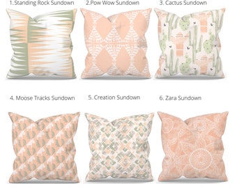 peach pillow covers