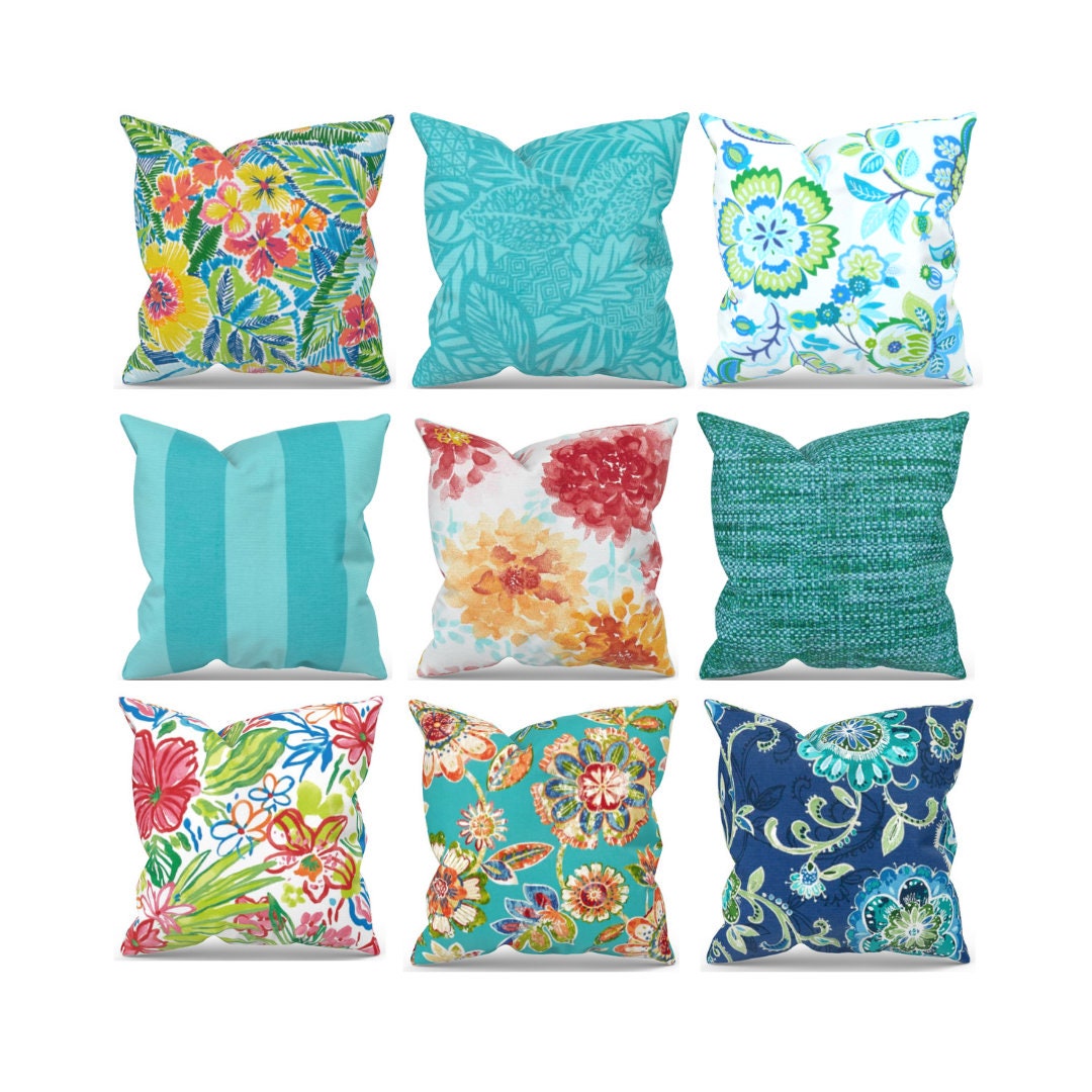 Tropical Outdoor Pillow Cover for Outdoor Couch & Porch Etsy
