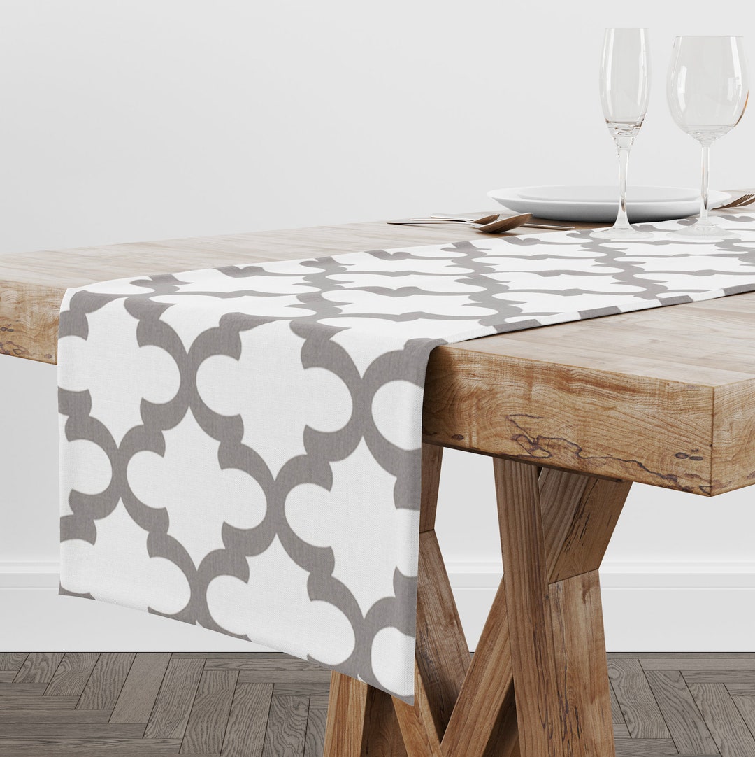 Gray Table Runner for Dining Table or Kitchen Table Gray Etsy