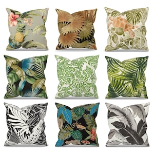 Tropical Outdoor Pillow Covers, Tropical Decor, Outdoor Floral Pillow, Tropical Throw Pillow, Tropical Pillow, Outdoor Decor, Coastal Decor