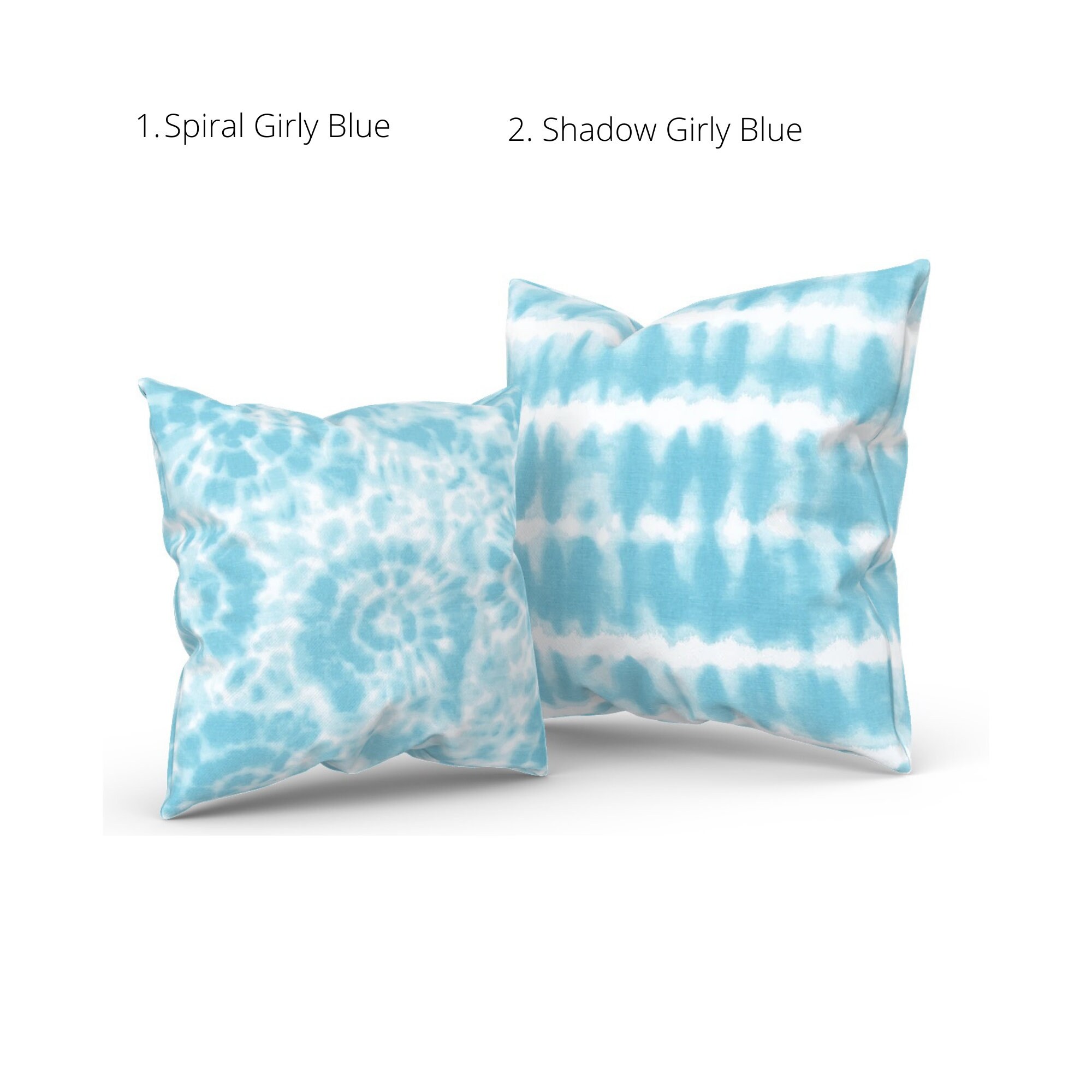 Blue Tie Dye Pillow COVERS for Boho Decor and Children's Etsy