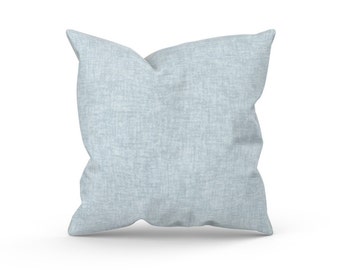 Light Blue Couch Pillow for Outdoor Couch, Accent Pillow for Front Porch and Patio in Outdoor Living Space, Housewarming Gift for New Home