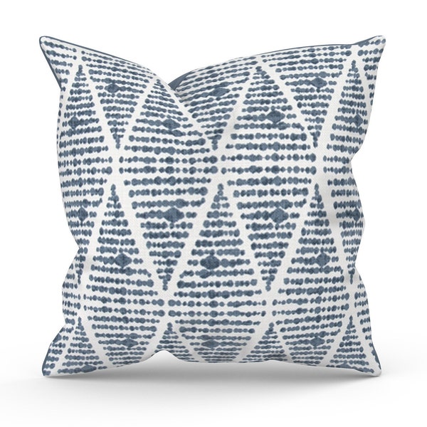 Blue Outdoor Pillow Etsy
