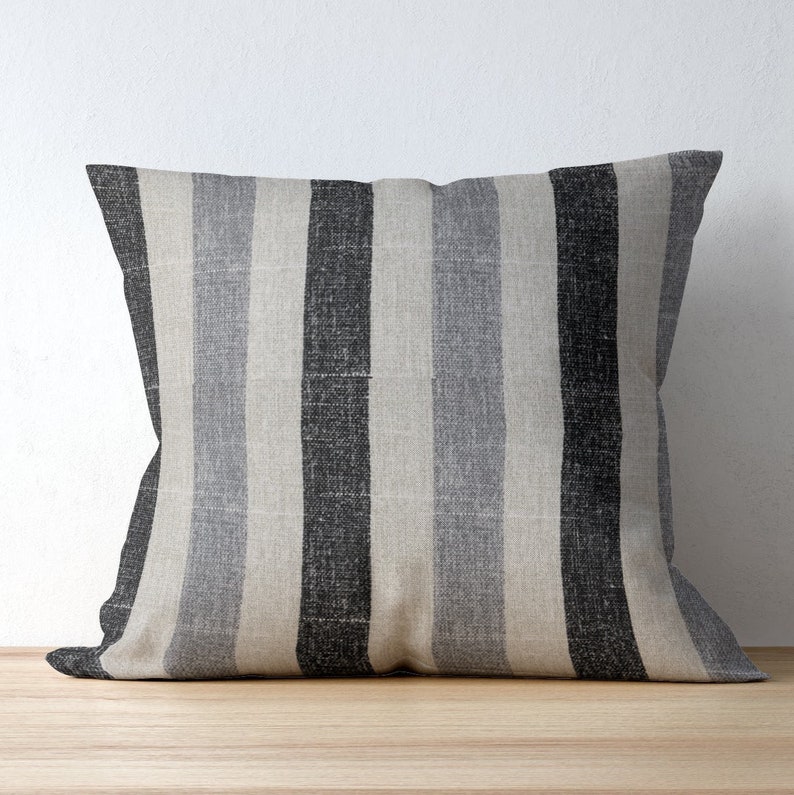 Black Outdoor Pillow Covers Black Outdoor Cushions Black Etsy