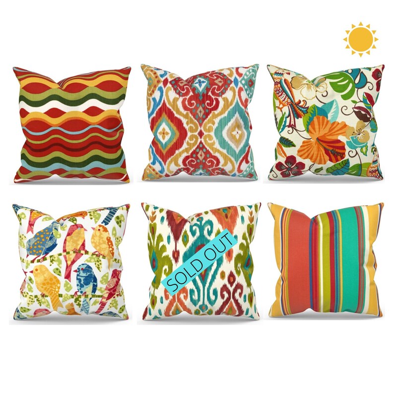 Outdoor Pillow Covers Outdoor Decor Outdoor Cushions Patio Etsy