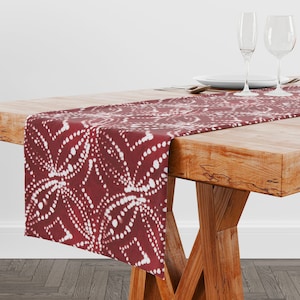 Red Christmas Table Runner, Christmas Decor, Christmas Table Decor, Christmas Hostess Gift, Christmas Dining Table Decor, Red Runner