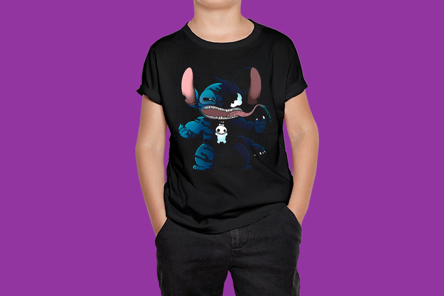 Stitch Venom Cool Kids T Shirt Disney Toddlers T Shirt Top Etsy