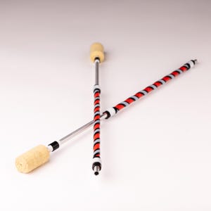 Pair of (2) customizable fire eating hollow torches - Design your own silicone wrapped vapor wands! Handmade & hand stitched!
