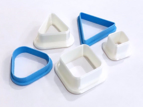 Tag Cookie and Clay Cutter- Sphere Tag Cutter, Tag Shape- Tag Porcelain  cold cutter.