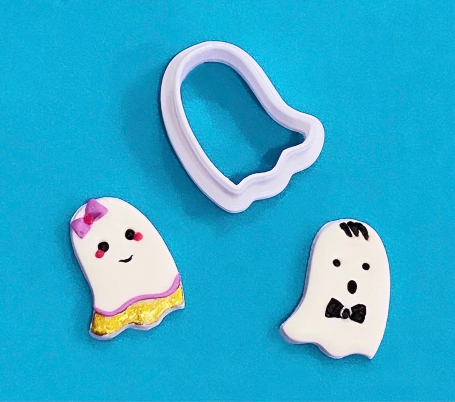 Ghost Shaped Cookie Cutter Mini Halloween Clay Cutter Etsy
