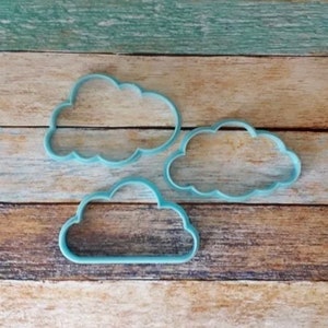 Cloud Shaped Cutters, Polymer Clay Cutters, Earrings Pendant Making Cutters, 3D Printed Cookie Cutters