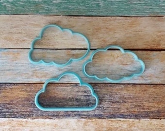 Cloud Shaped Cutters, Polymer Clay Cutters, Earrings Pendant Making Cutters, 3D Printed Cookie Cutters