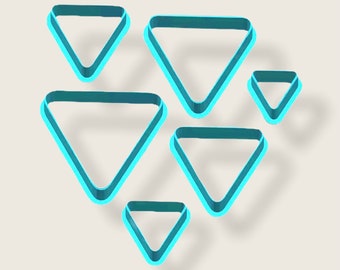Triangle Shaped Cutter, Polymer Clay 3D Printed Cutter, Simple Geometric Cookie Cutter